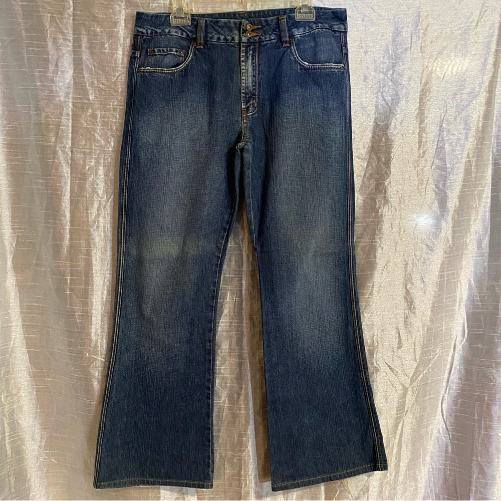 Buffalo David Bitton Jeans SZ 34 Z, non stretch, double button, GUC distressed